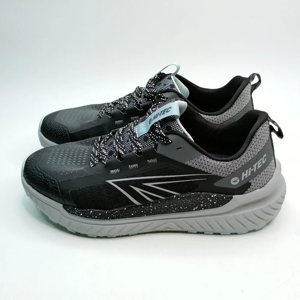Hi-Tec C16040W-BVL Running Shoe Women Size 10 Black Grey Mesh Athletic